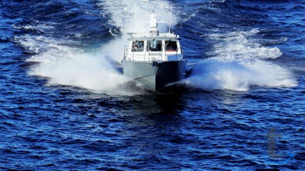 Морской водометный катер Баренц 1100 в Норильске