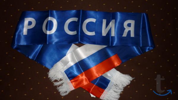 легкий шарф РОССИЯ в Санкт-Петербурге