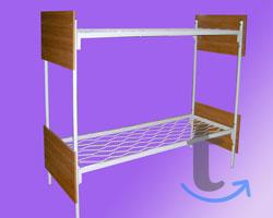 Двухьярусные металлические кровати для хостелов в Володарском