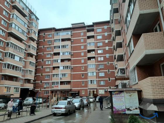 1 -к. квартира, 37.1 м2, 8 /9 эт. в Краснодаре