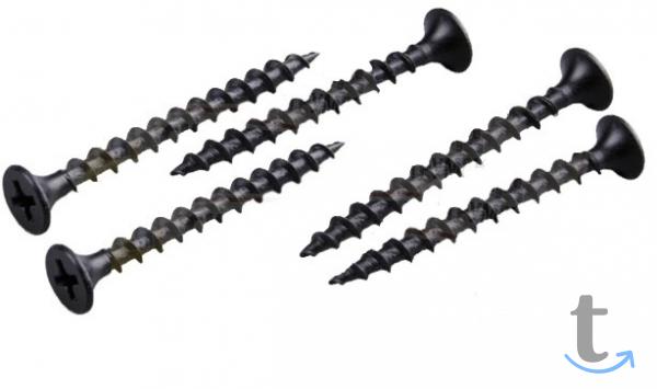 Саморезы по дереву фосфат. черные в Екатеринбурге