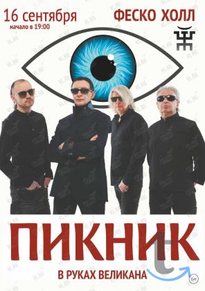  Билет на концерт группы  Пикник   в Владивостоке