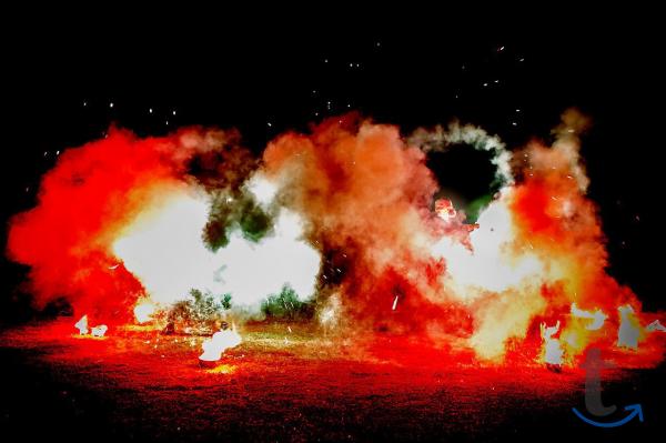 Огненное сердце / пиротехническое шоу (fire show) в Южноуральске