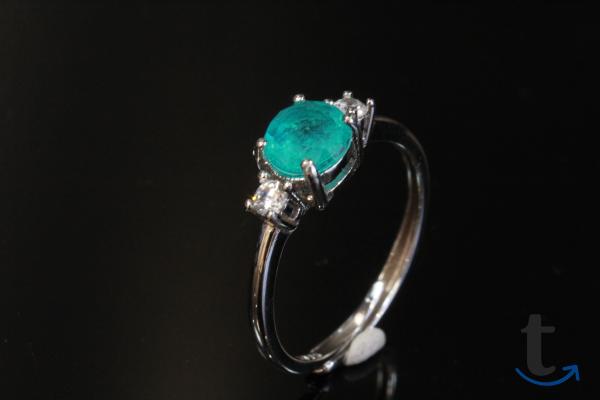 Кольцо с турмалином Параиба (гт) в Казани