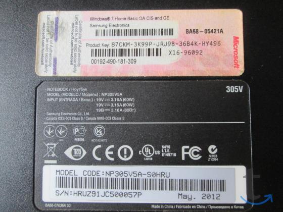 Объявление: Ноутбук Samsung NP305V5A-S0HRU + Samsung NP-R60S в Йошкар-Оле