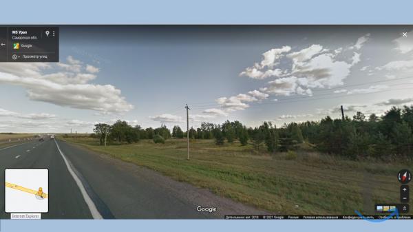 Участок вдоль трассы М-5 в Курумоче