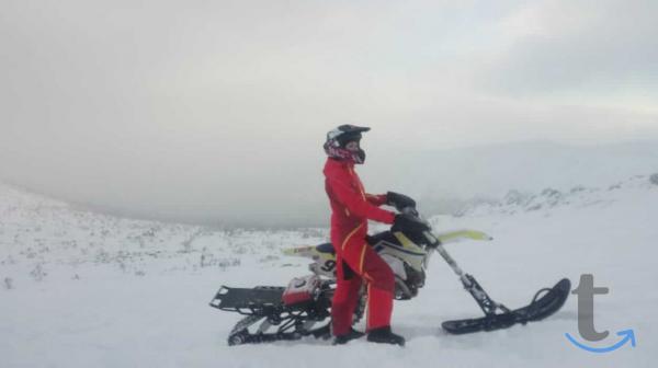 Объявление: Сноубайк Гусеница на мотоцикл 250 куб.см. Monotrack 2 в Самаре