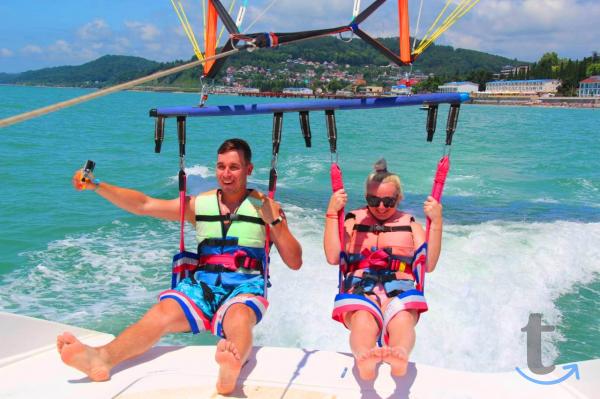 Объявление: Полёты на парашюте за катером над морем в Сочи, Адлер в Сочи