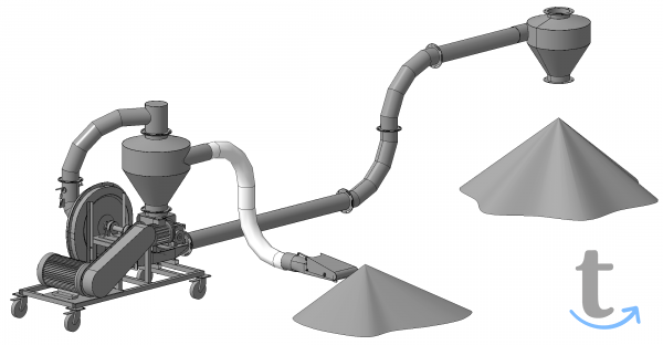 Объявление: Пневматический Транспортер Зерна 15 - 25 - 35 т в Балашихе