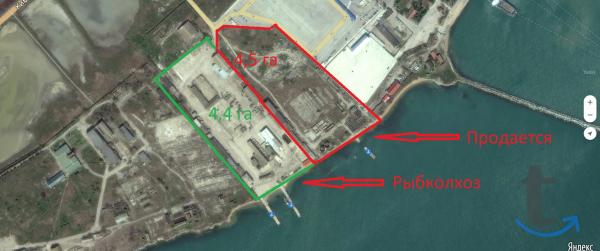 Продам участок промназначения моря с причалом в Керчи в Керчи