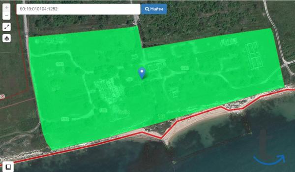 Участок 387 соток на берегу моря в Крыму в Керчи