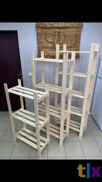 Стеллаж деревянный усиленный из сосны. в Воронеже