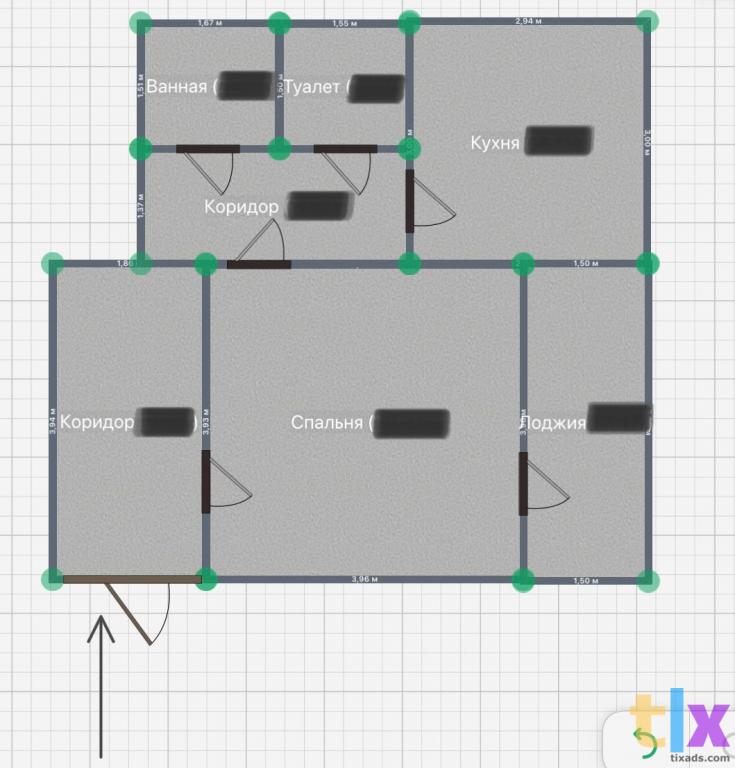 1 -к. квартира, 40 м2, 2 /10 эт. в Саратове