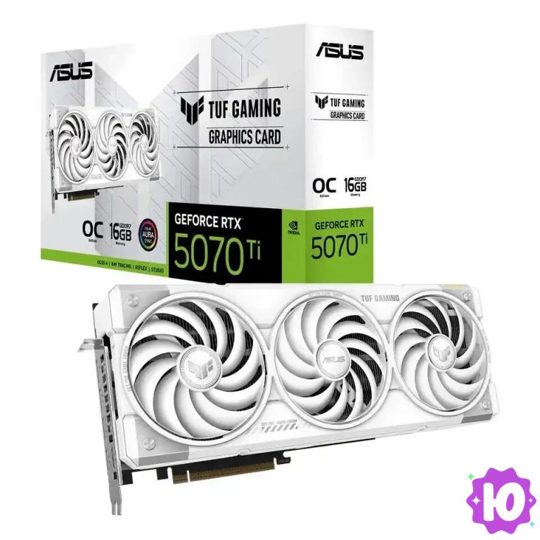 ASUS TUF GAMING GeForce RTX 5070 Ti White OC 16GB GDD в Москве