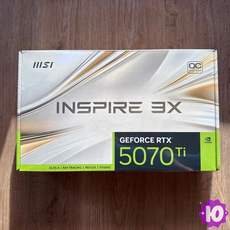 MSI GeForce RTX 5070 Ti 16G INSPIRE 3X OC (новая в ко в Москве